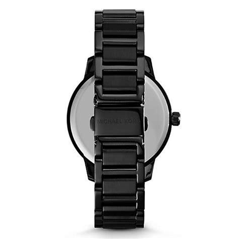 Kinley Pavé Black Stainless Steel Watch 